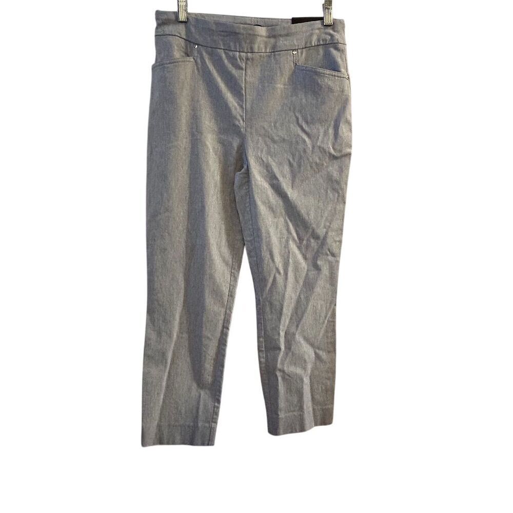 Hilary Radley Women's Slim Leg Gray Dress Pants Size M Workwear‎